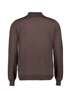 Gran Sasso, Pullover, Merinowolle Extrafein, Dunkelbraun -Herrenausstatter Verkaufe 452458 norm2