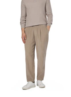 MAERZ Muenchen, Bundfaltenhose, Cord, Dunkelbeige