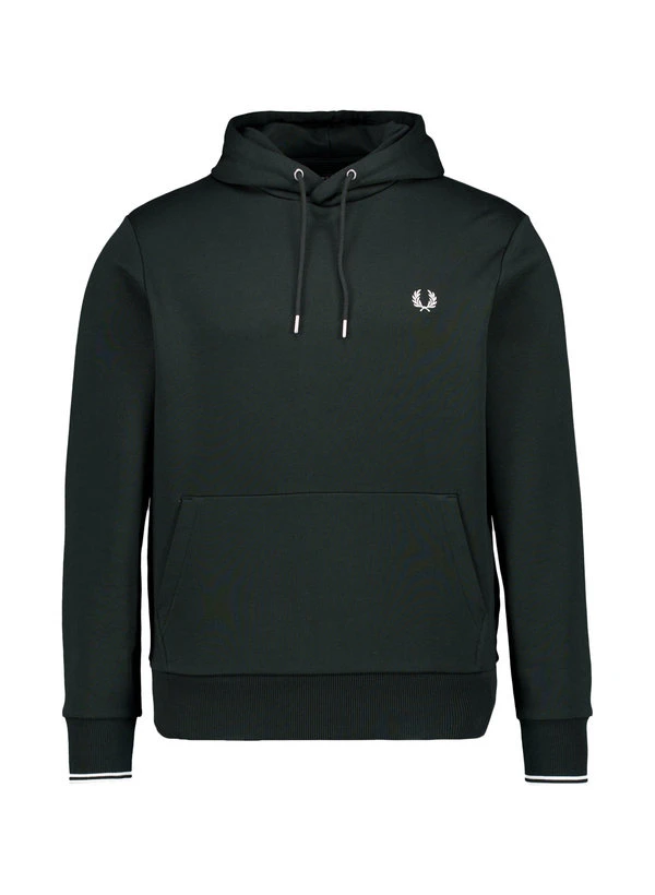 Fred Perry, Hoodie, Baumwolle, dunkelgrün Fred Perry, Hoodie, Baumwolle, Dunkelgrün -Herrenausstatter Verkaufe 452548 norm