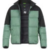 BOSS Green, Daunenjacke Block-X, Mikrofaser Wasserabweisend, Grün