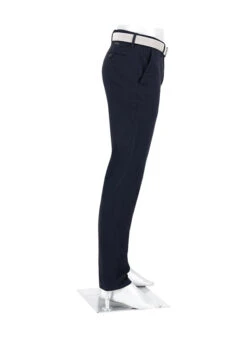 Alberto, Chino Lou, Regular Fit, Baumwolle, Navy Meliert -Herrenausstatter Verkaufe 452560 norm2
