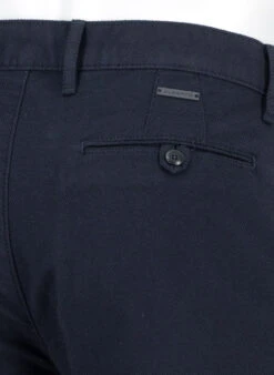 Alberto, Chino Lou, Regular Fit, Baumwolle, Navy Meliert -Herrenausstatter Verkaufe 452560 norm6