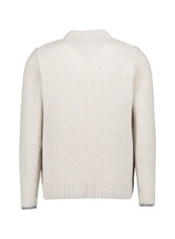 MAERZ Muenchen, Pullover, Merinowolle Extrafein, Greige Meliert -Herrenausstatter Verkaufe 452866 norm2