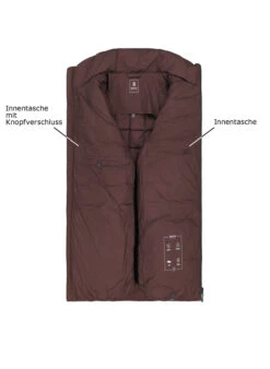 BOGGI MILANO, Daunenjacke, Mikrofaser Wasserabweisend, Dunkelbraun -Herrenausstatter Verkaufe 453123 norm3